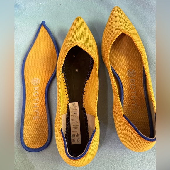 Rothy’s The Point Flats in RETIRED Color: Marigold Yellow - Size 7 - Picture 8 of 10